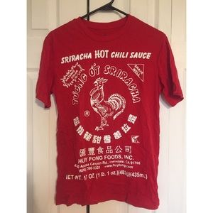 Sriracha hot sauce t shirt